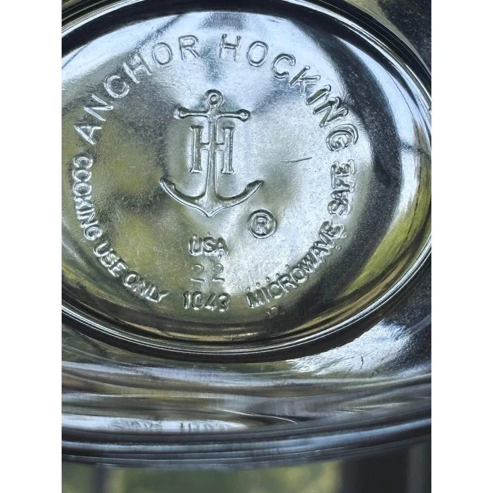 Anchor Hocking Clear Glass Gravy‎ Boat Sauce Pitcher 1043 USA Microwave Safe